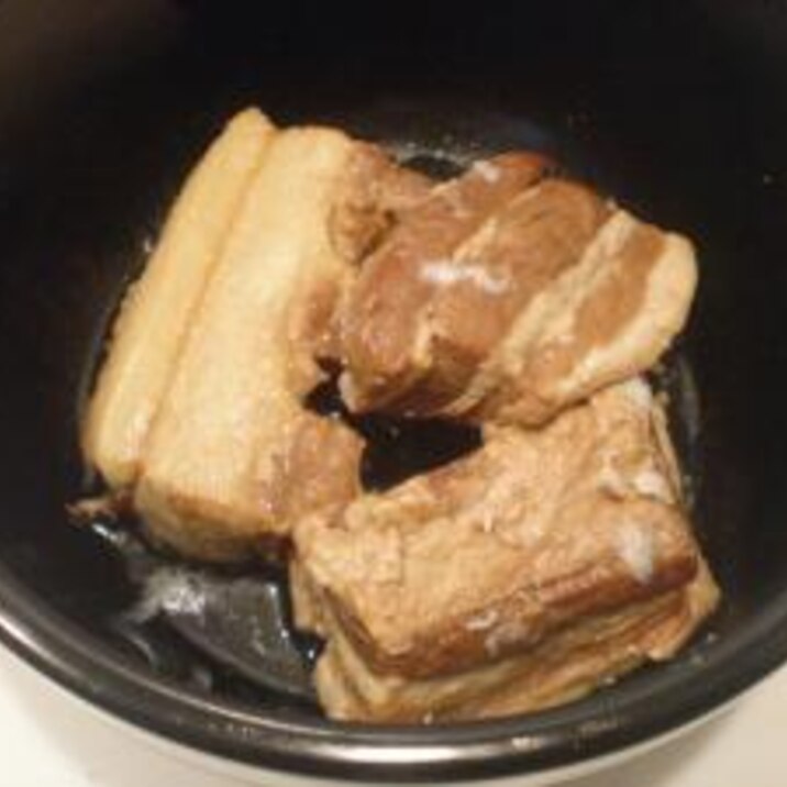 圧力鍋で豚の角煮